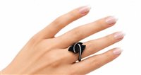 Anillo Giorgio Visconti Mujer CHAPTER THREE in Titanio Diamante Black AB17649N